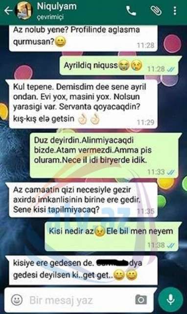 İki xalaqızının rekord qıran WhatsApp söhbəti -  Camaatın qızı...